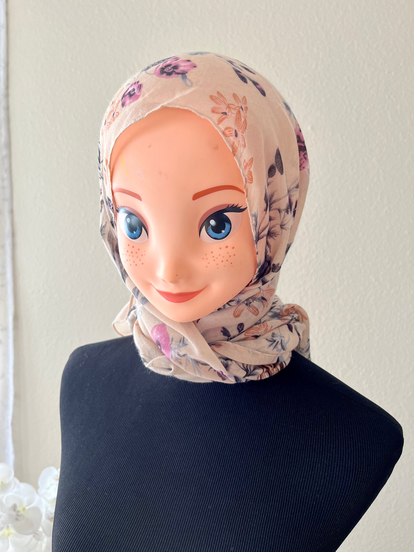 Flower spring pattern Hijab - EmelBoutique