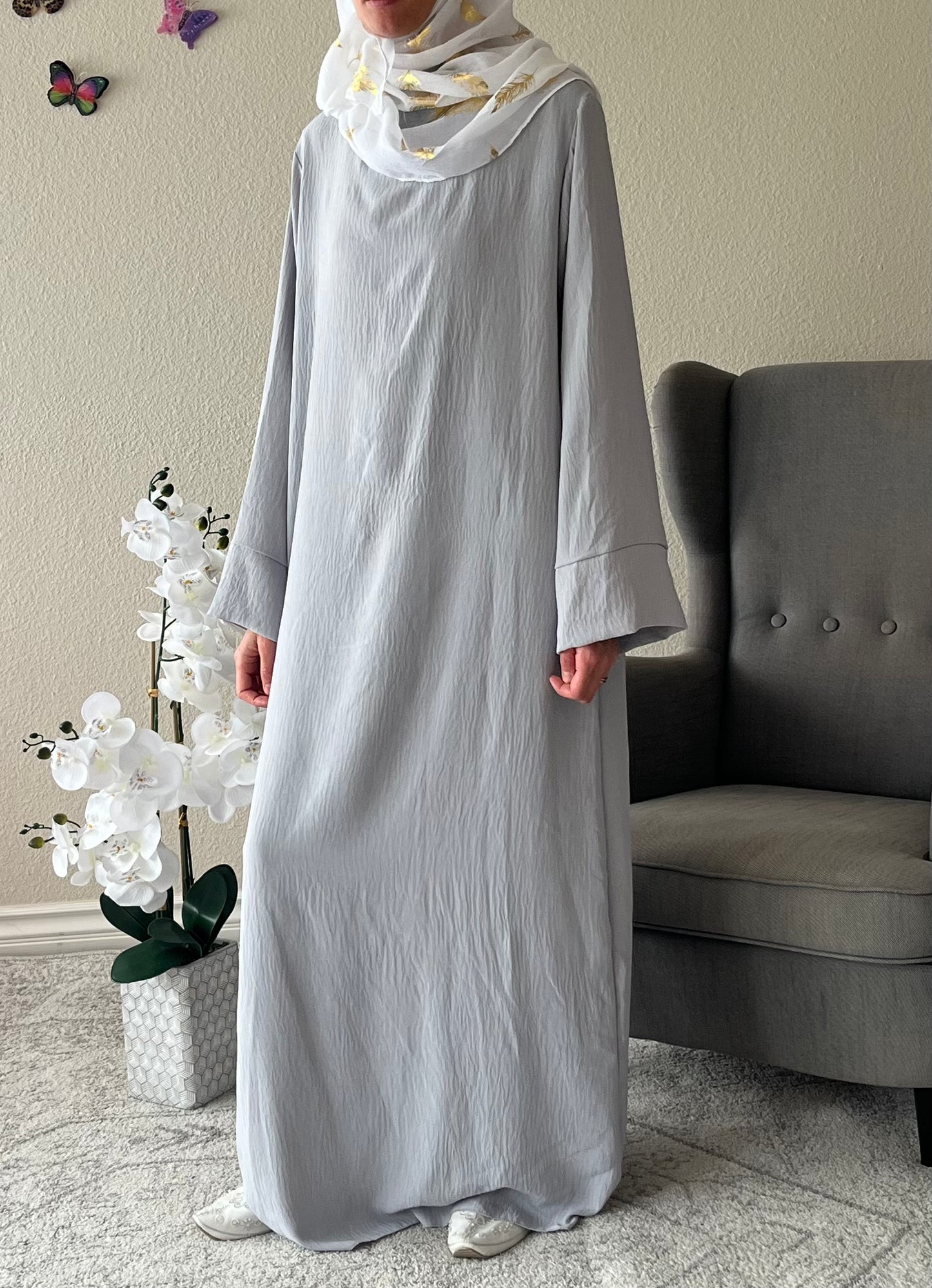 Grey Jazz Abaya