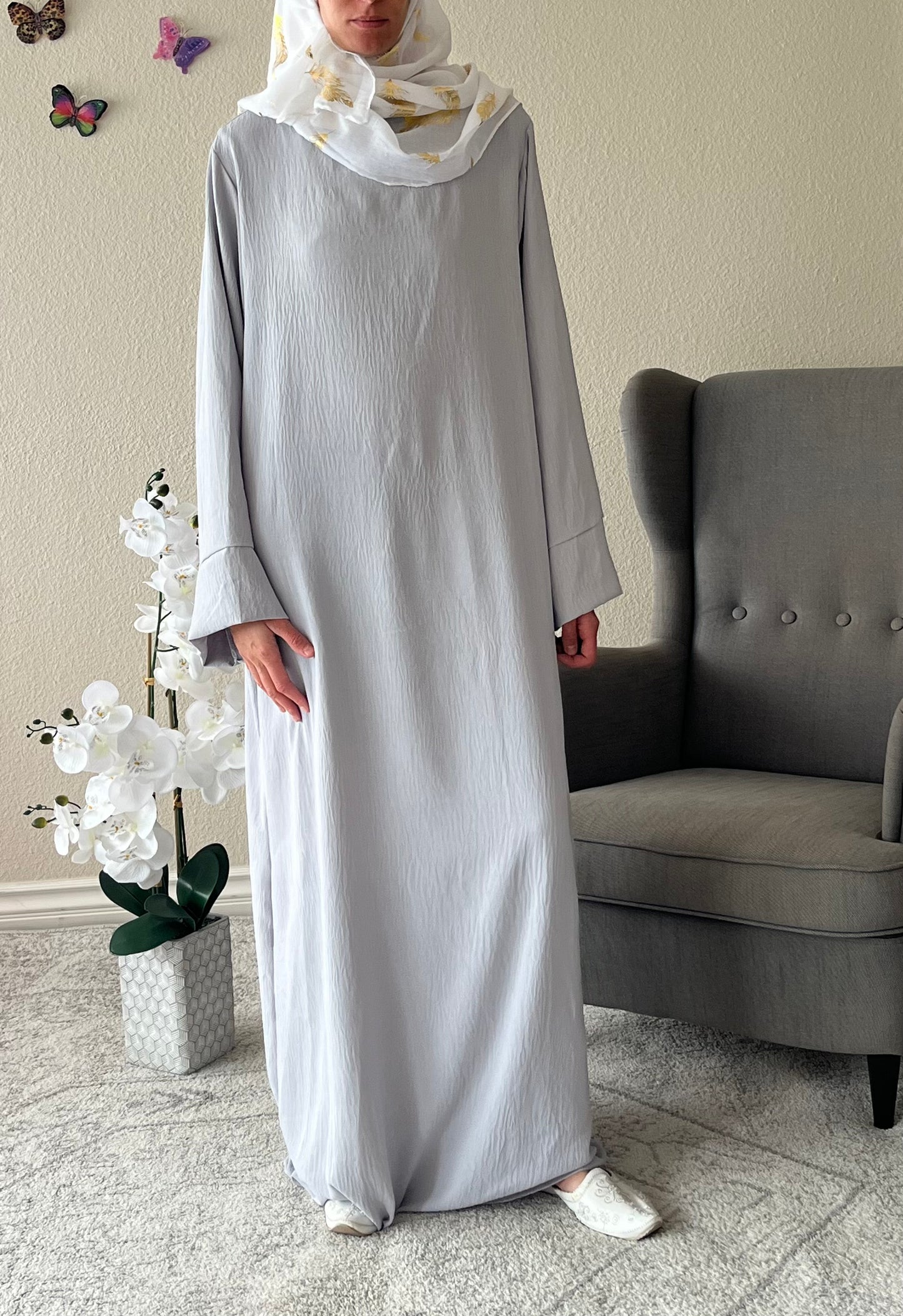 Grey Jazz Abaya