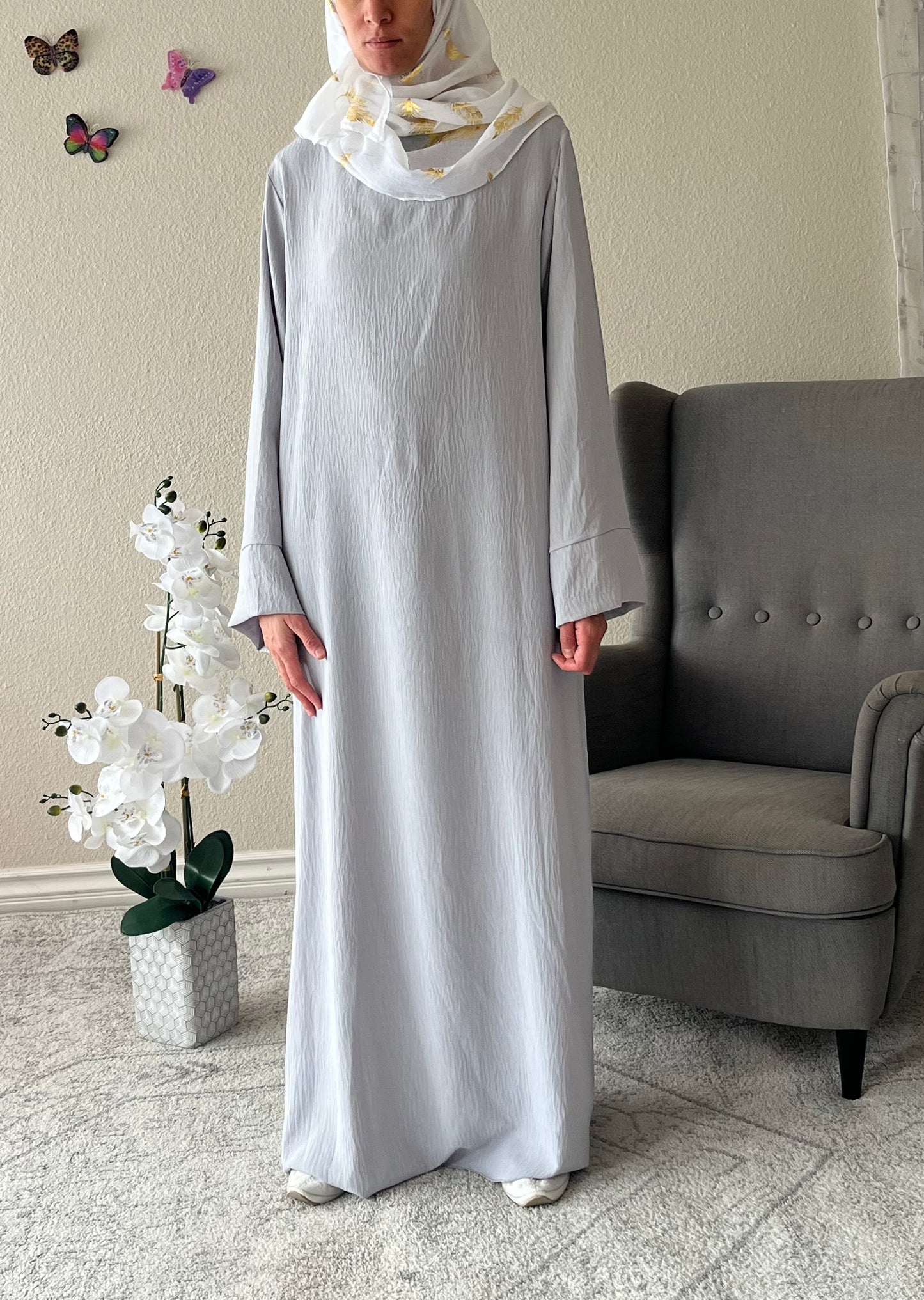Grey Jazz Abaya