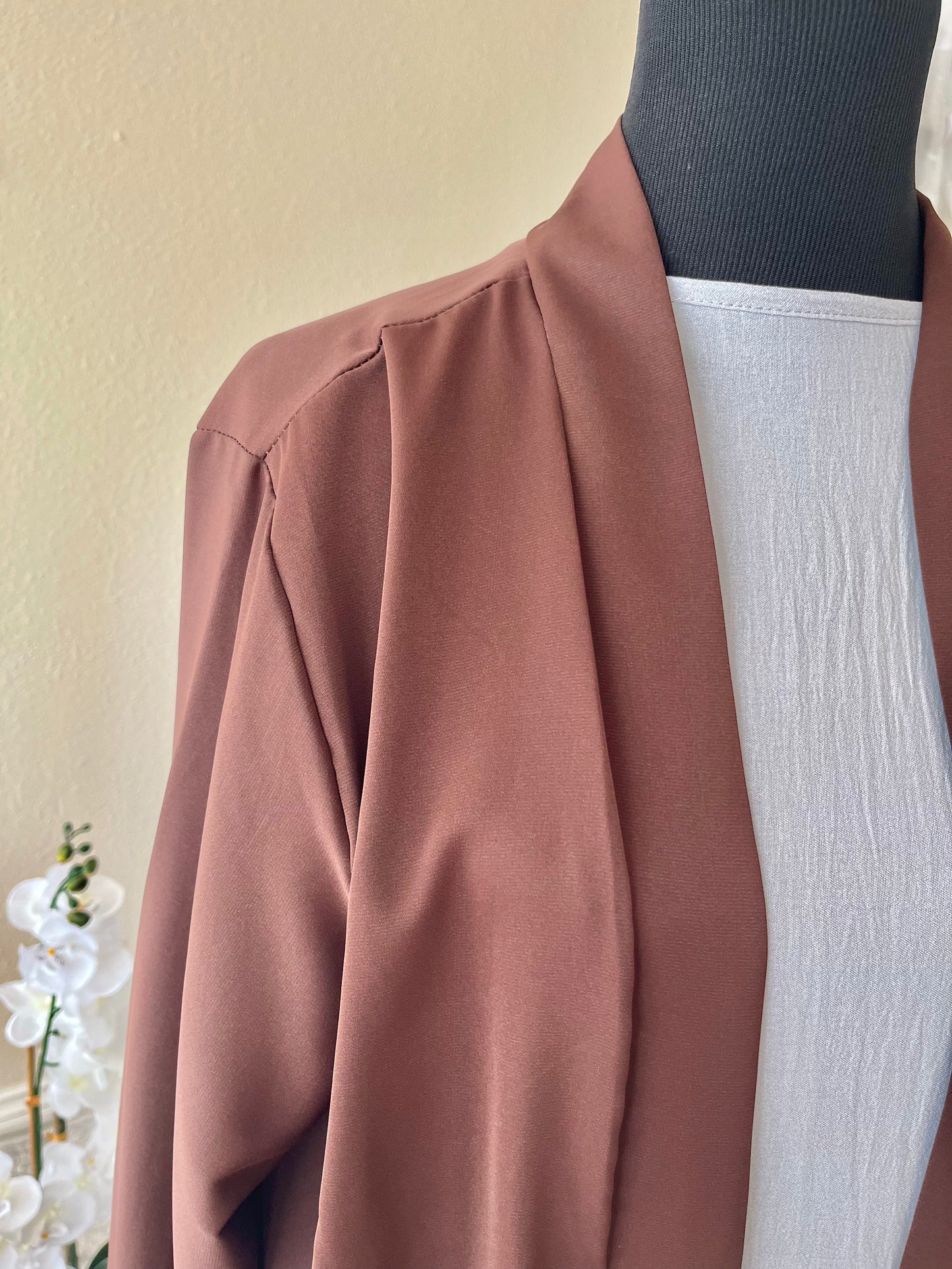 Brown Open Front AbayaBrown Open Front Abaya