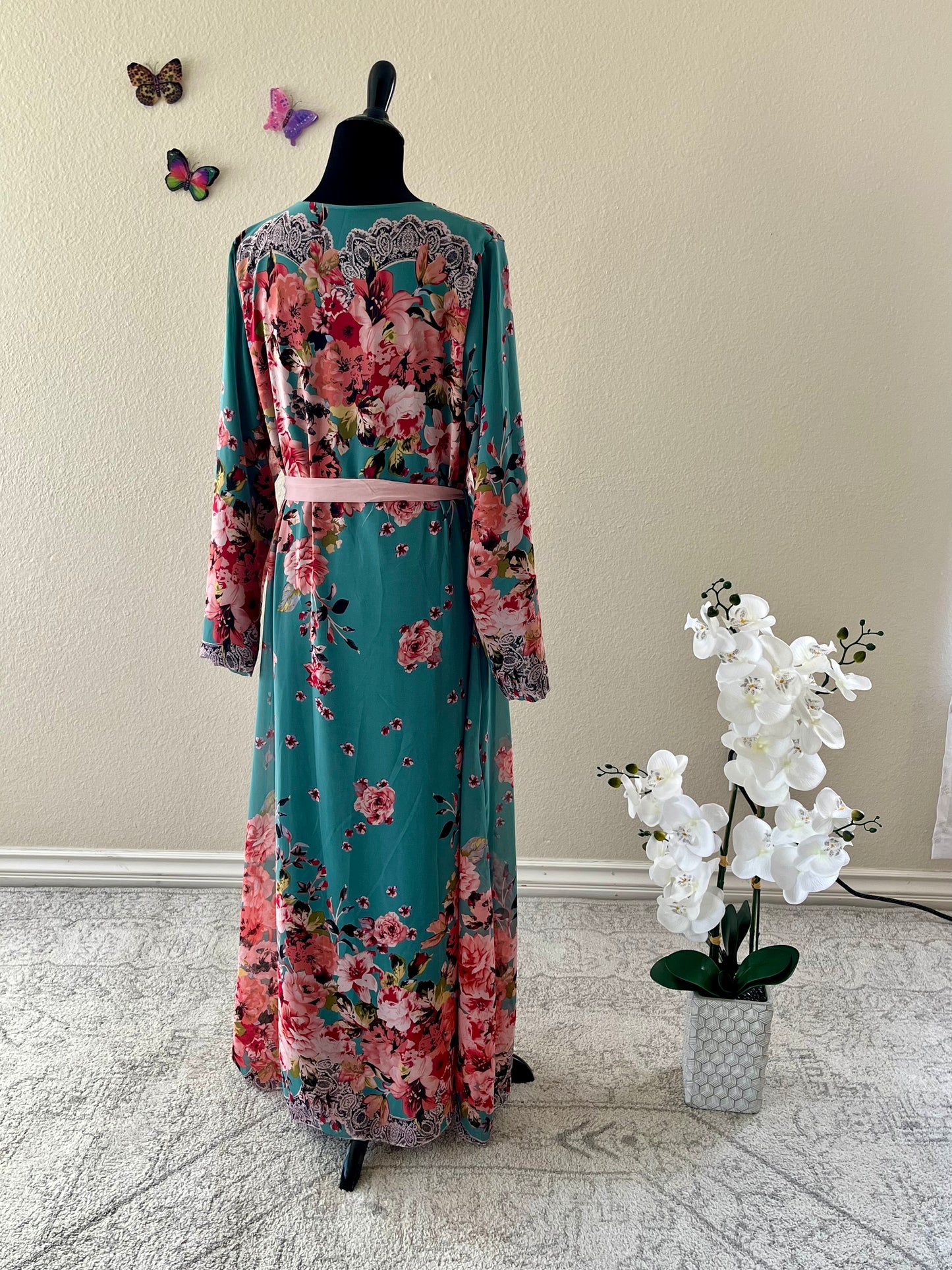 Green Floral Dress