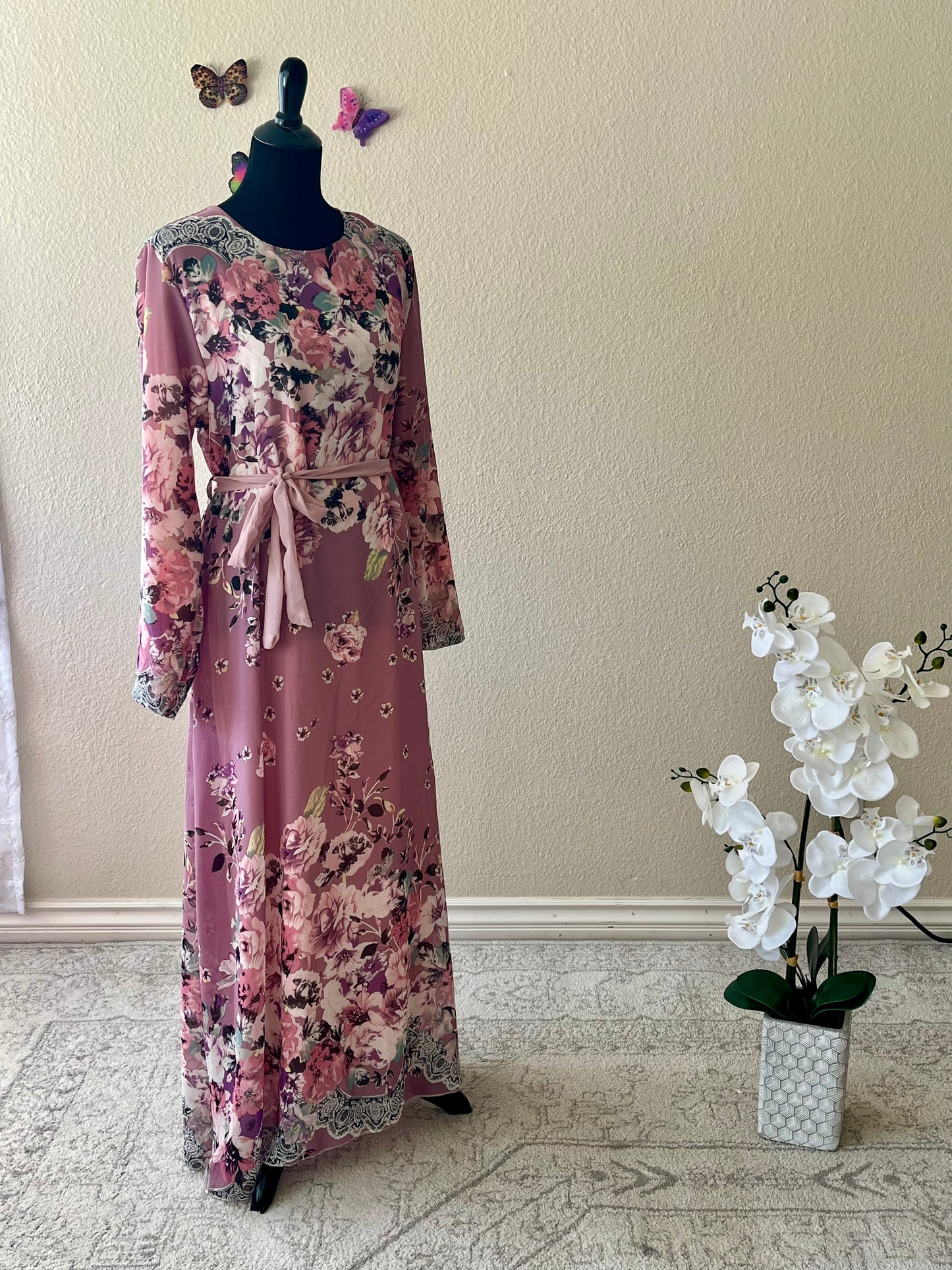Purple Floral Dress