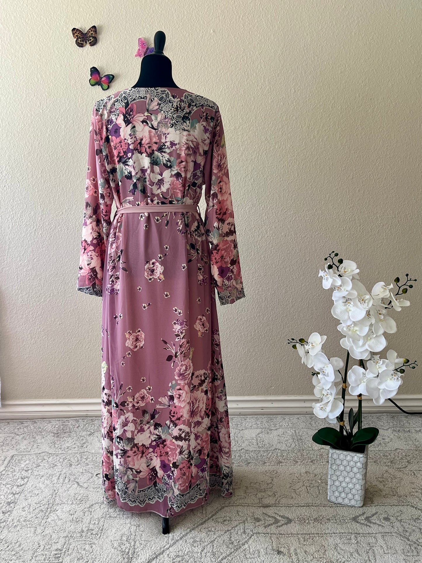 Purple Floral Dress