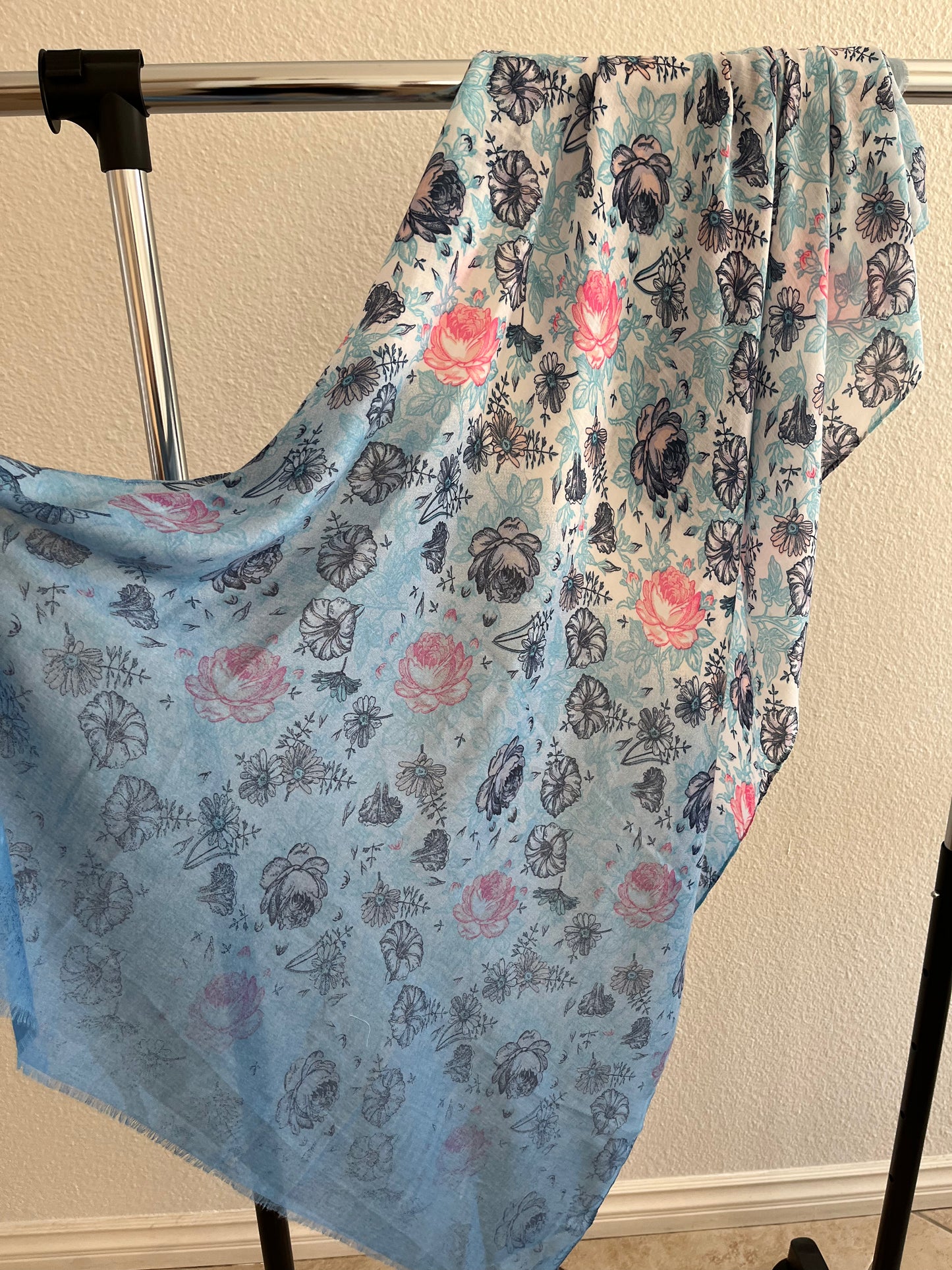 Flower Pattern Hijab (5 Colors)