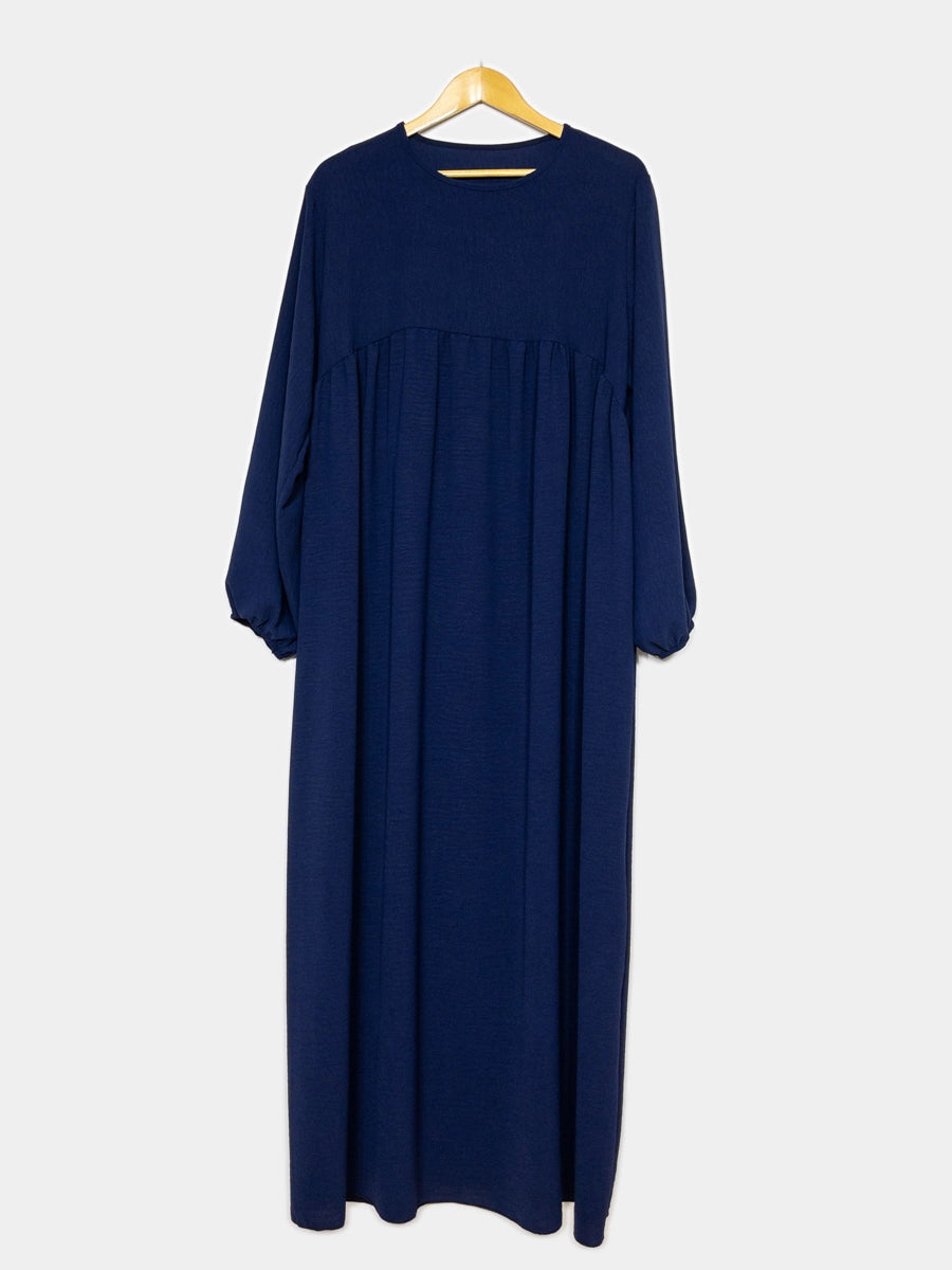 Navy Jazz Ruffle Abaya