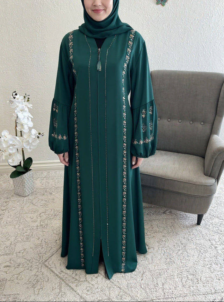 Royal Garden Embroidered Abaya