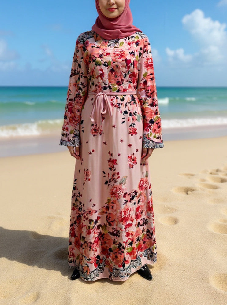 Pink Floral Dress