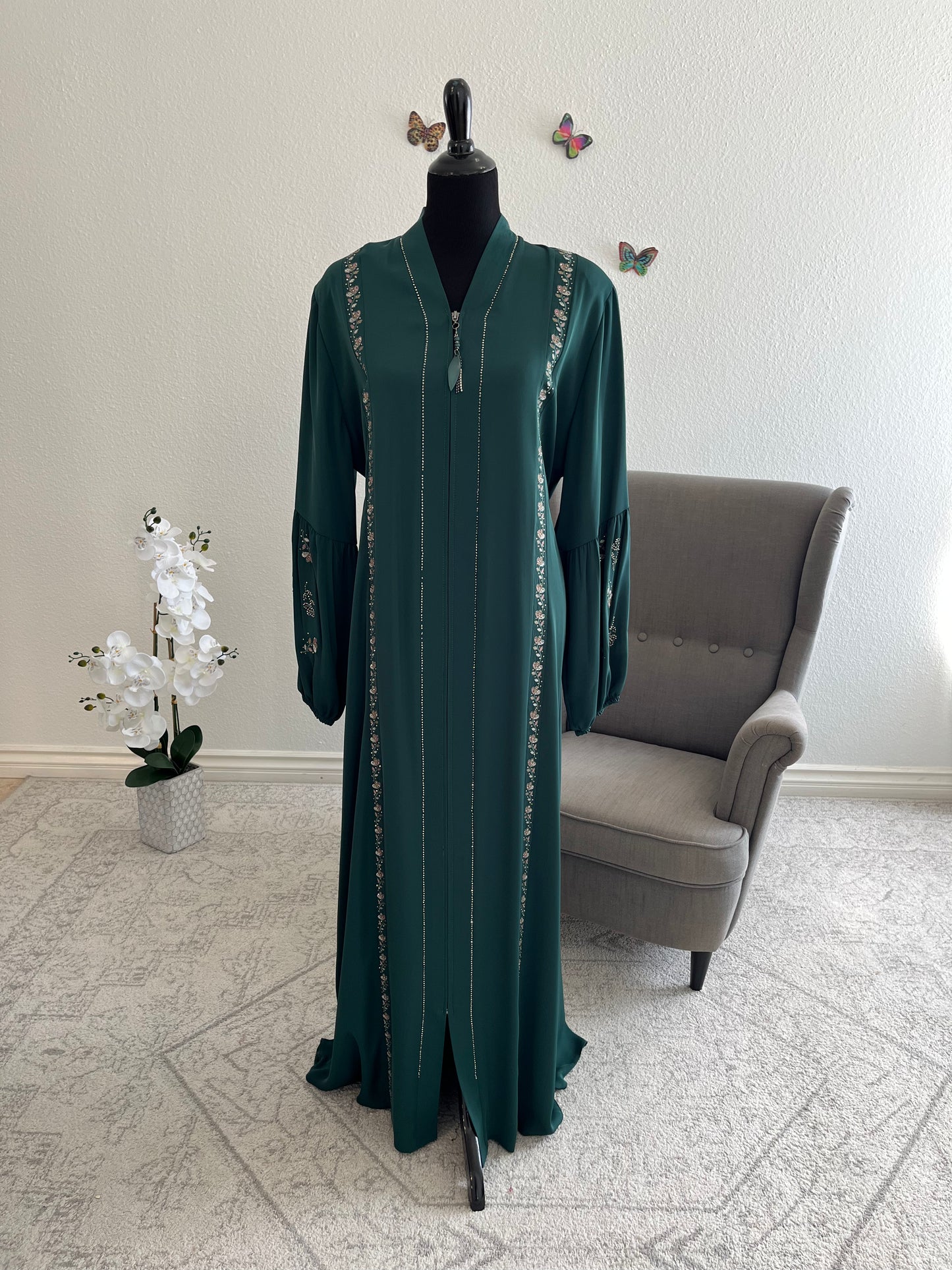 Royal Garden Embroidered Abaya
