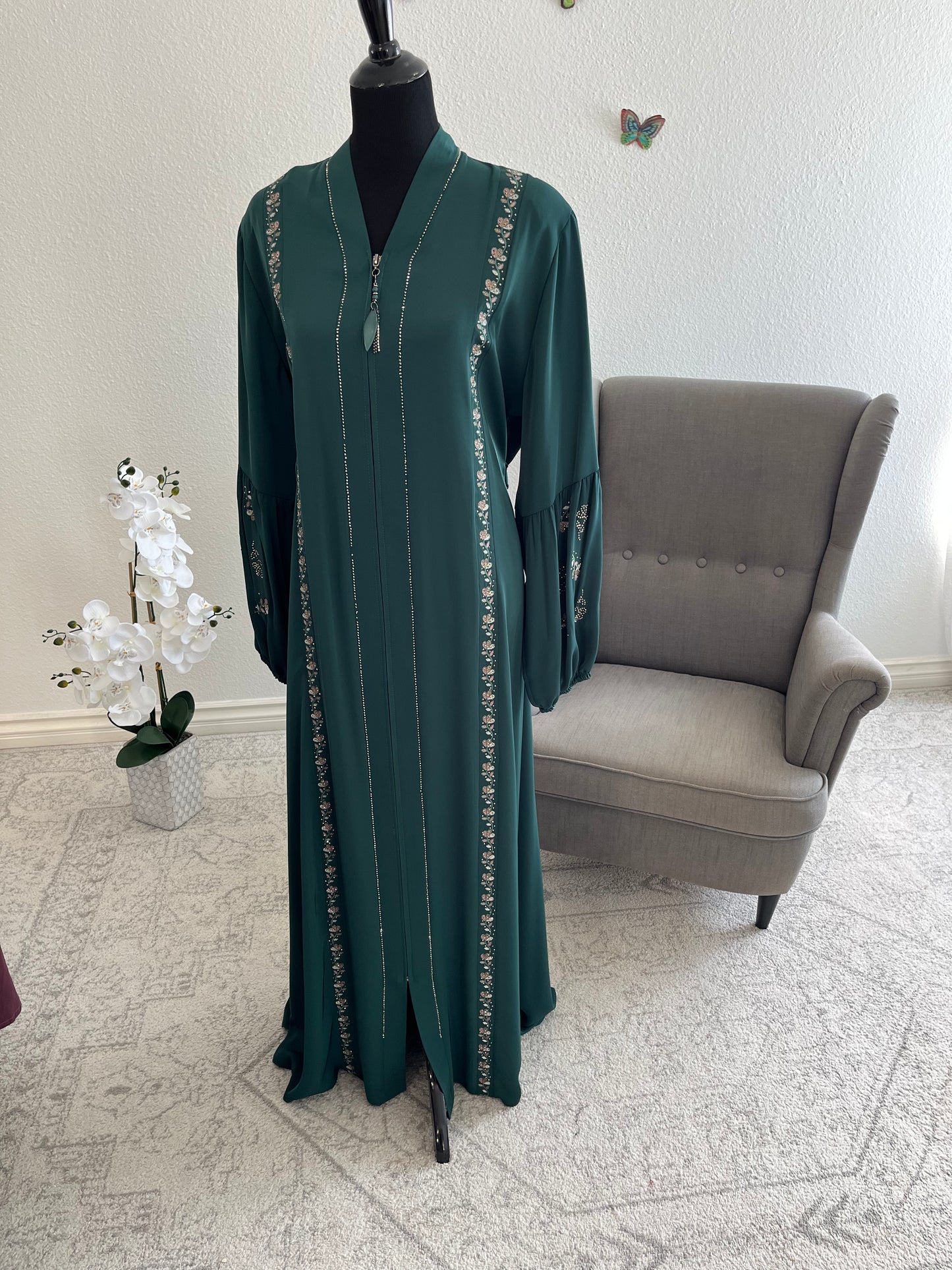 Royal Garden Embroidered Abaya