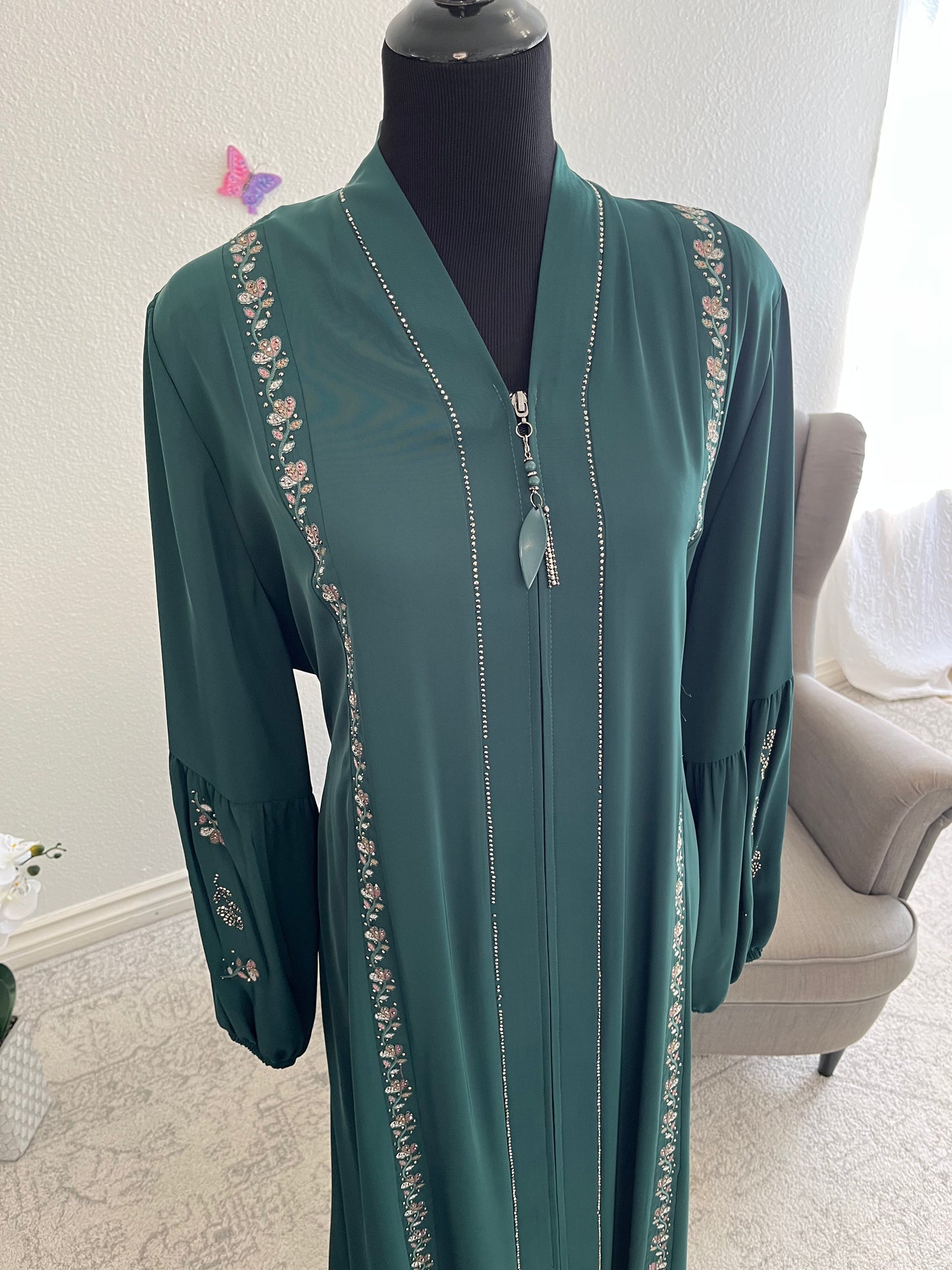 Royal Garden Embroidered Abaya