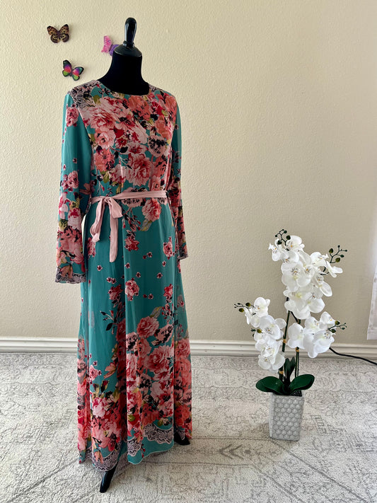 Green Floral Dress