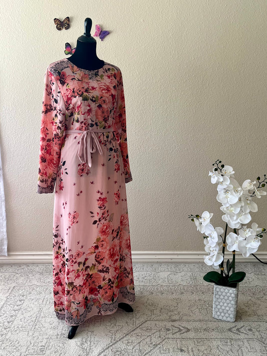 Pink Floral Dress