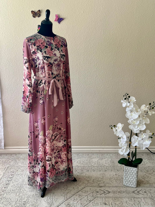 Purple Floral Dress