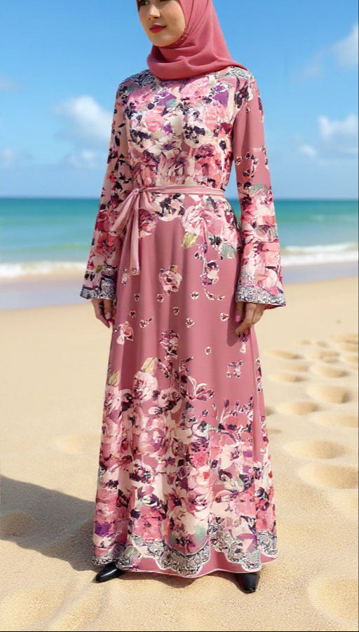 Purple Floral Dress