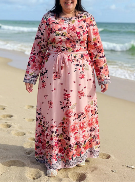 Pink Floral Dress