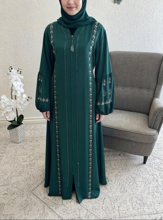 Royal Garden Embroidered Abaya