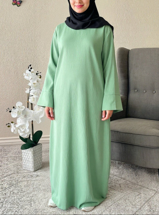 Spring Green jazz Flow Abaya